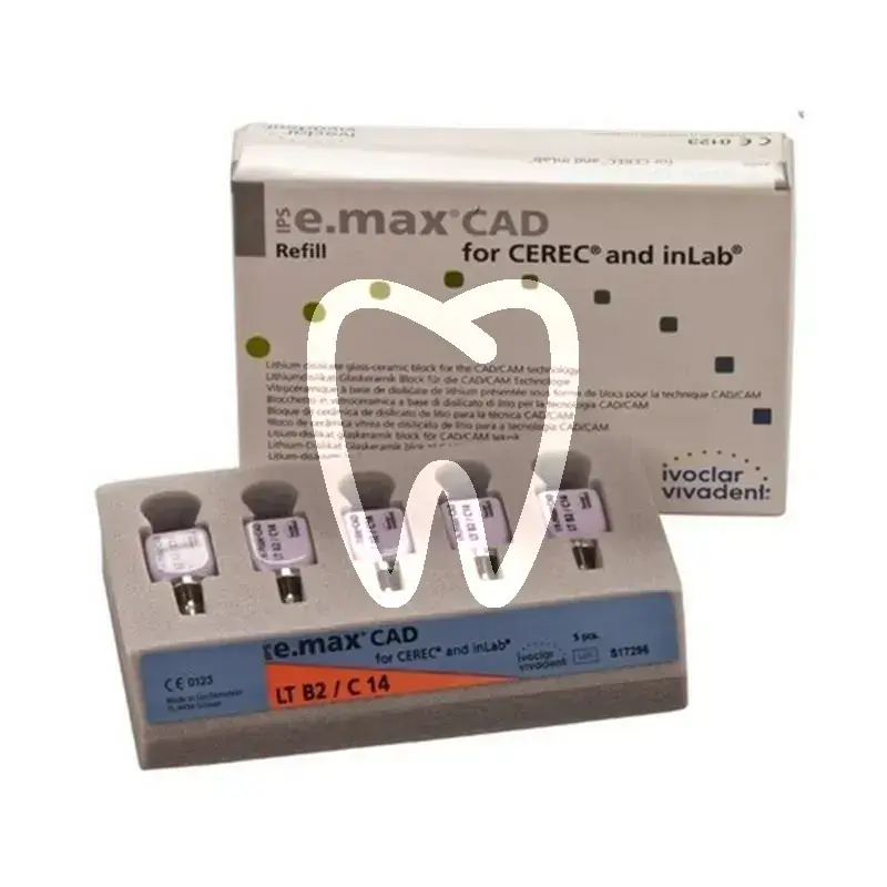 Ips e.max cad cer/inlab lt b2 c14 5st cfao ivoclar