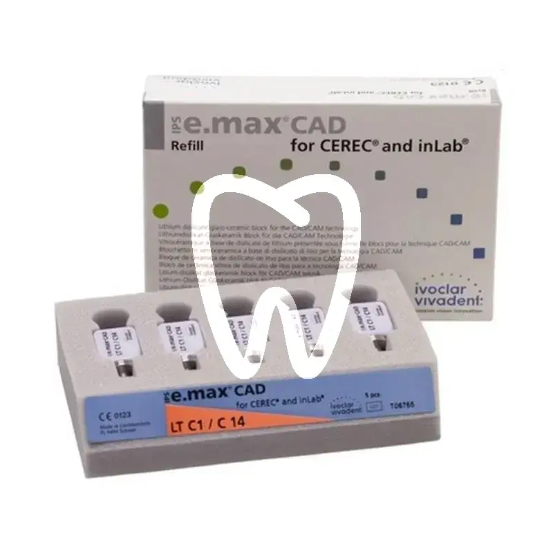 Ips e.max cad cer/inlab lt c1 c14 5st cfao ivoclar