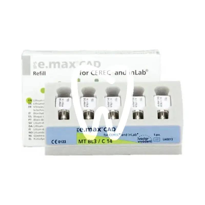 Ips e.max cad cer/inlab mt bl3 c14 5st cfao ivoclar