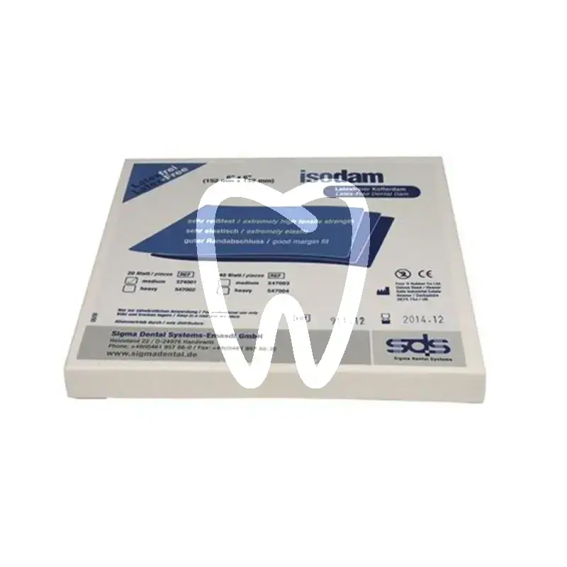 Isodam non latex – digue dentaire sans latex bleu, 20 pcs digue sigma dental systems