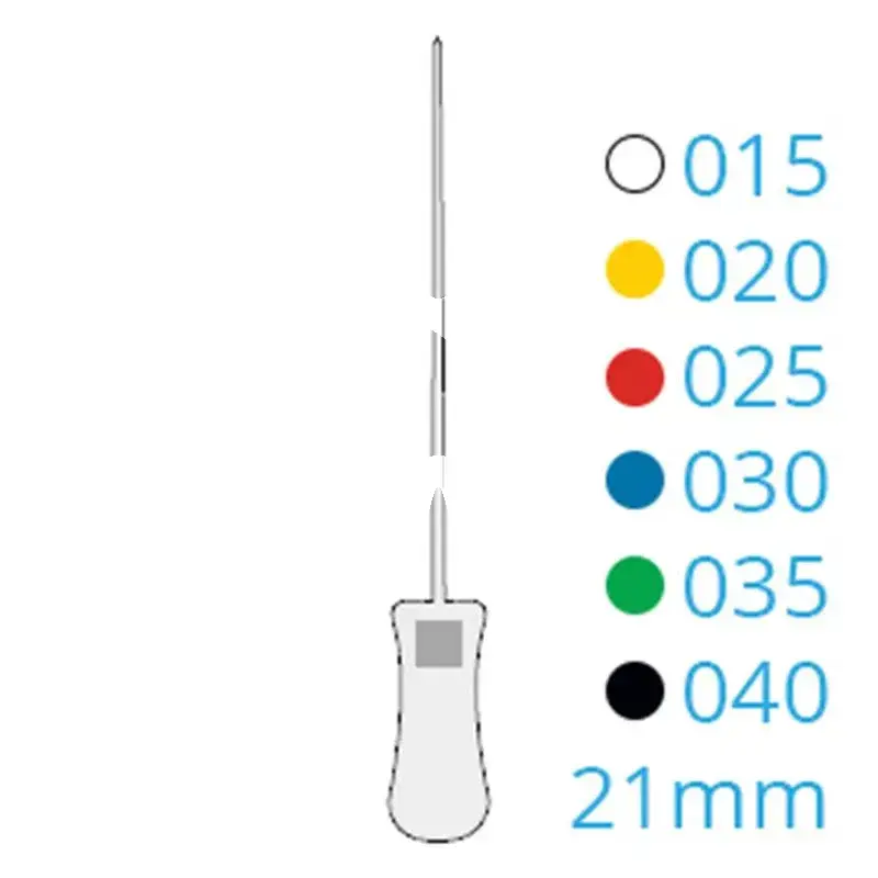 K-file colorinox 12d 15-40 21mm, 6pcs endodontie dentsply sirona