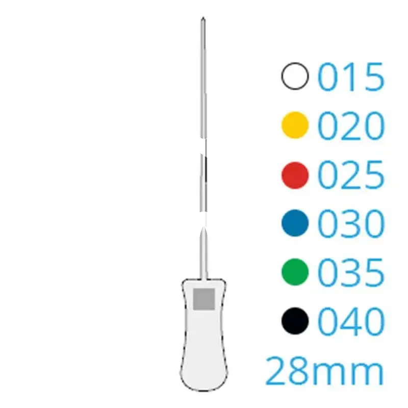 K-file colorinox 12d 15-40 28mm, 6pcs endodontie dentsply sirona