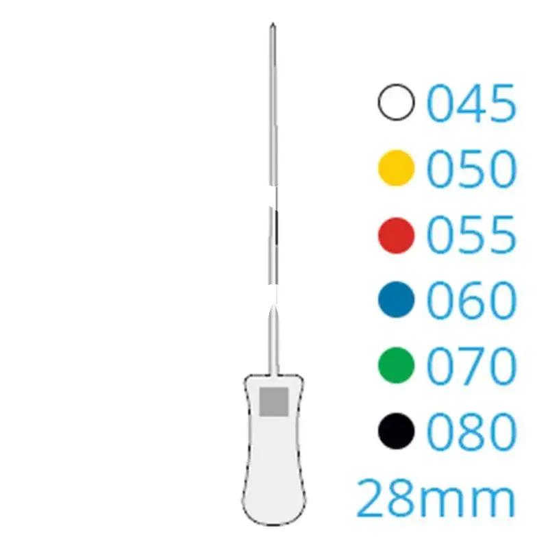 K-file colorinox 12d 45-80 28mm, 6pcs endodontie dentsply sirona