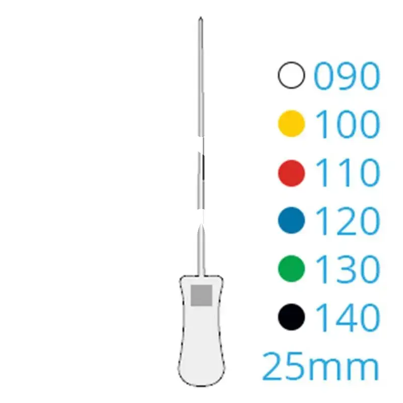 K-file colorinox 12d 90-140 25mm, 6pcs endodontie dentsply sirona