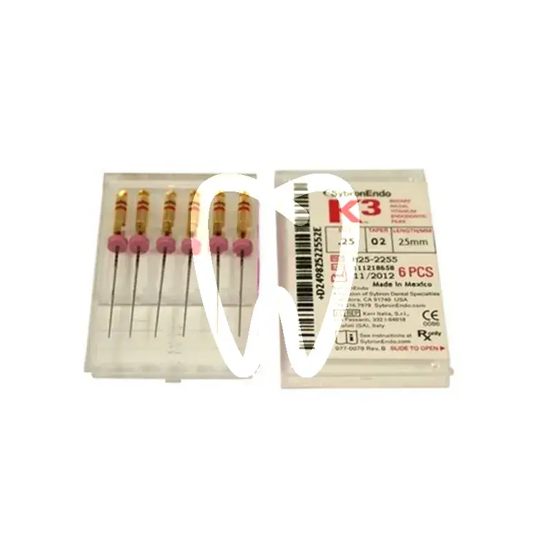 K3 niti-files .02 gr.25 25mm 6st endodontie sybron endo