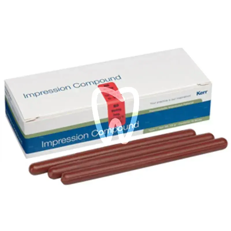Kerr hawe – impression compound, matériau d'empreinte thermoplastique en bâtons, rouge ou vert, 113 g, 15 pcs matériaux d'empreinte kerrhawe