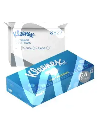 Kleenex mouchoir/serviette blanc 21x18 24x100pcs usage unique kleenex