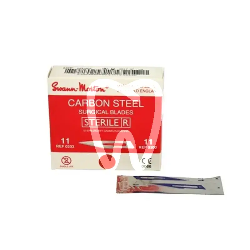 Lames bistouris stériles à usage unique n°11, 100pcs chirurgie swann morton