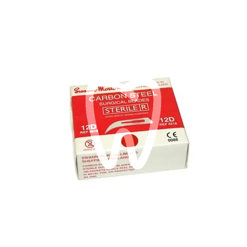 Lames bistouris stériles à usage unique n°12d, 100pcs chirurgie swann morton
