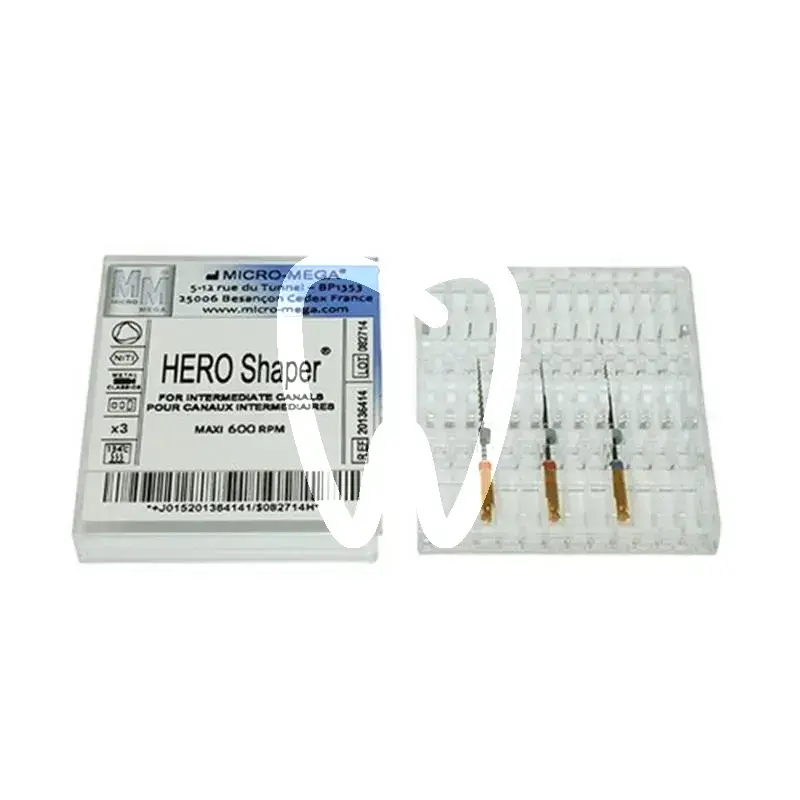 Lime hero shaper sequence cas intermediaires pl3 endodontie micro-mega