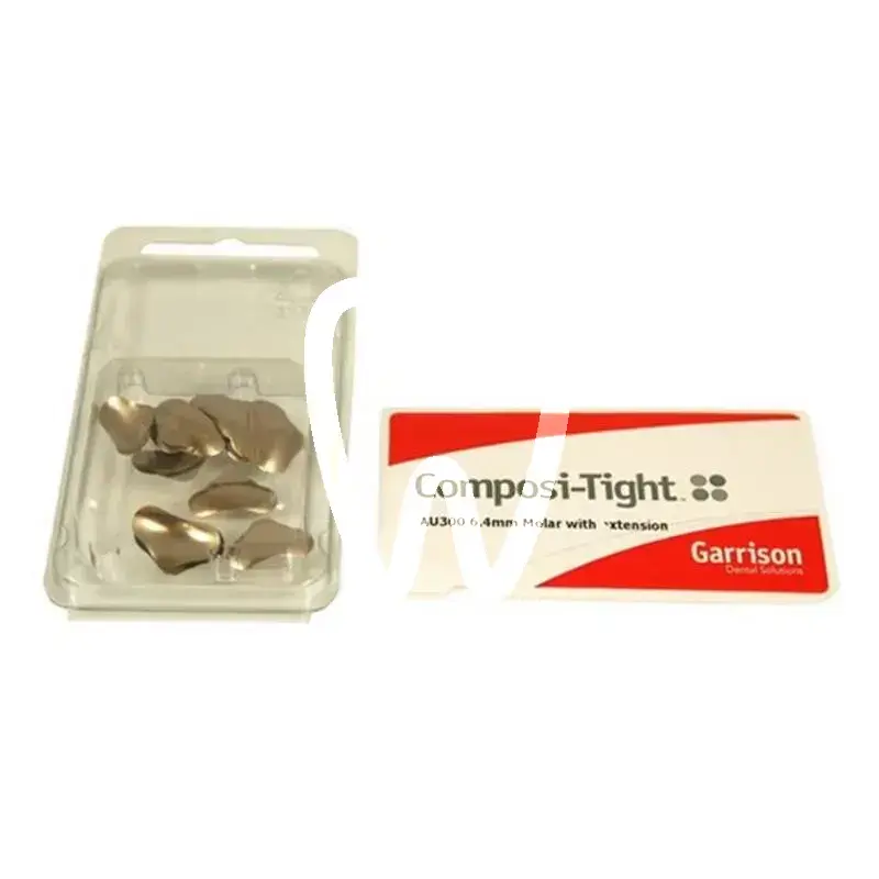 Matrices composi-tight gold avec extension cervicale grandes (8,6mm.) matrices et coins garrison