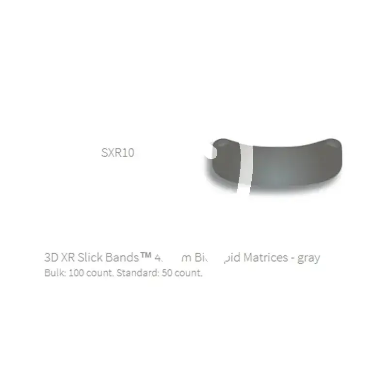 Matrices slick bands xr gris – prémolaires (4,6mm) matrices et coins garrison