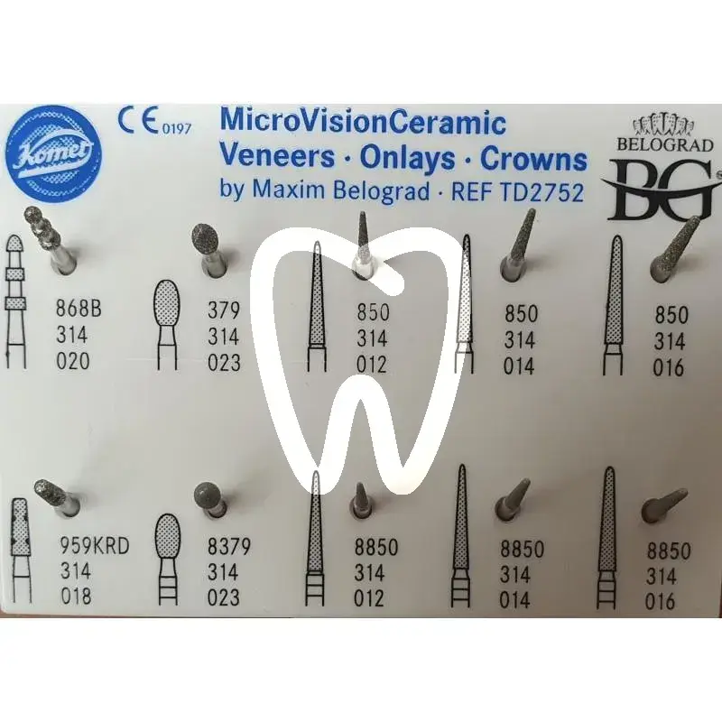 Microvision ceramic kit (10st.) #td2752 - td2752 000 fraises komet