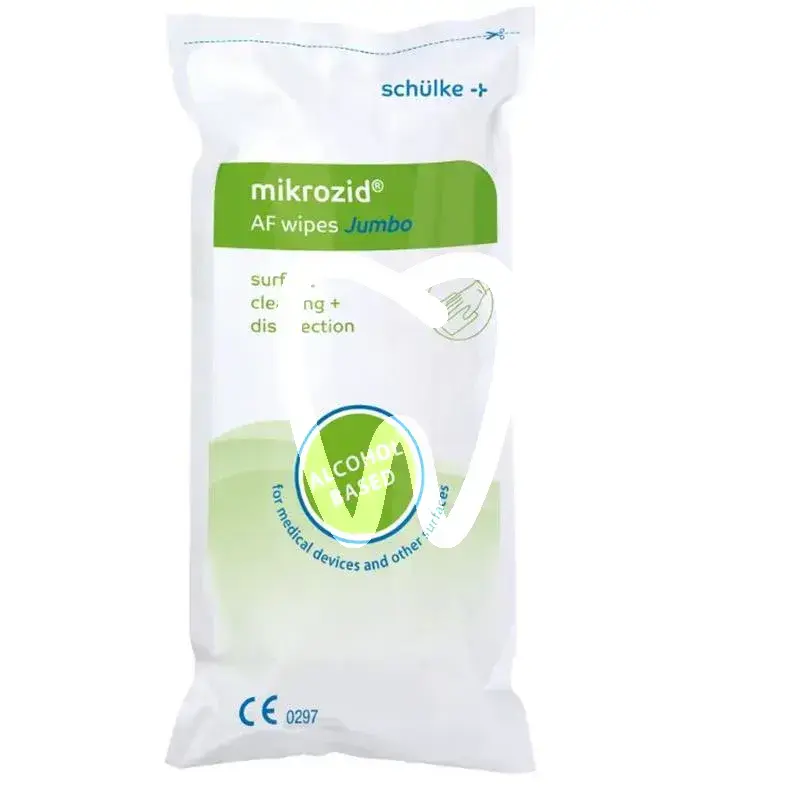 Mikrozid af wipes jumbo 20x20cm x220st. nettoyage et désinfection schulke & mayr