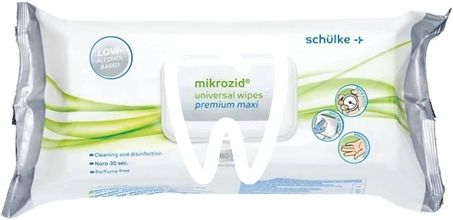 Mikrozid universal wipes premium maxi, flowpack 80pcs nettoyage et désinfection schulke & mayr