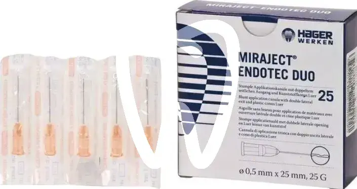 Miraject endotec duo 0.5x25mm. - 25g usage unique hager&werken