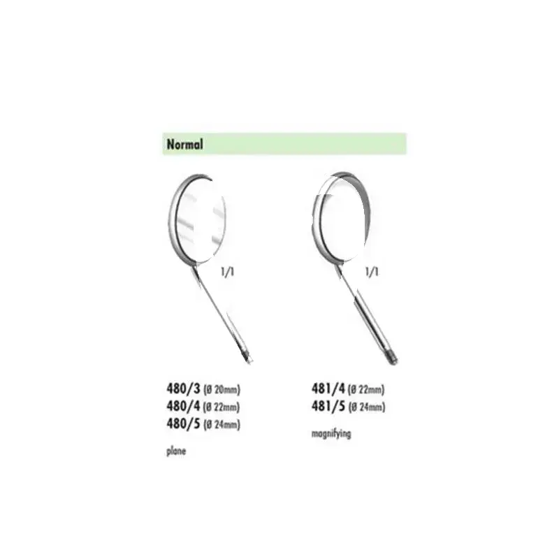 Miroir plan no4 22mm 480/4, 12pcs instruments carl martin