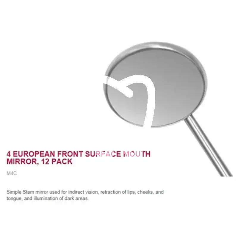 Miroir plat rhodium front surface nº4 s.s. instruments hu friedy
