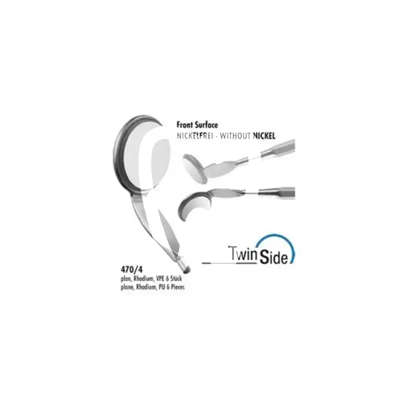 Miroirs plan twin side rhodium 470/4  6pcs instruments carl martin