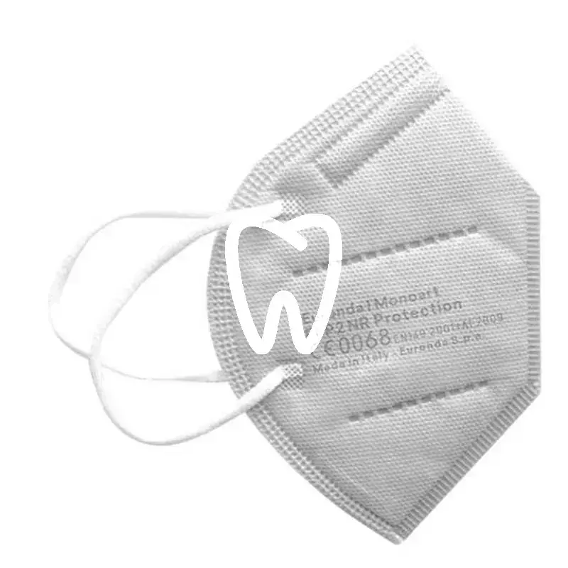 Monoart ffp2 nr protection euronda – masques de protection respiratoire blancs avec élastiques, 10pcs usage unique euronda