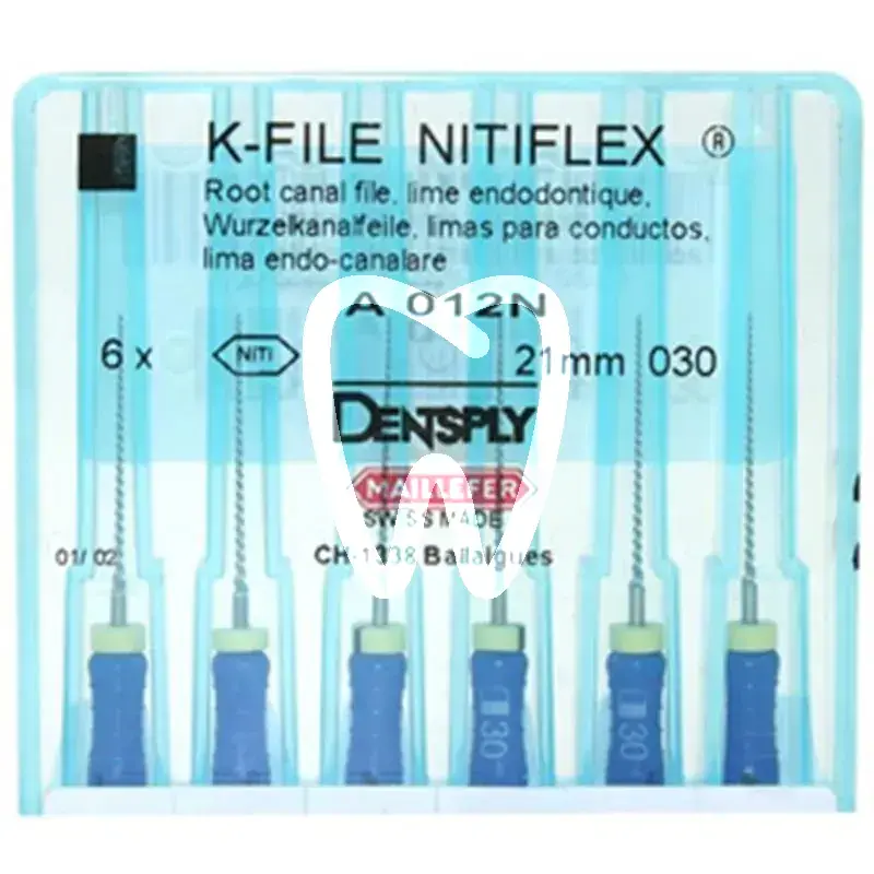 Nitiflex file 12n 030 21mm 6st endodontie dentsply sirona