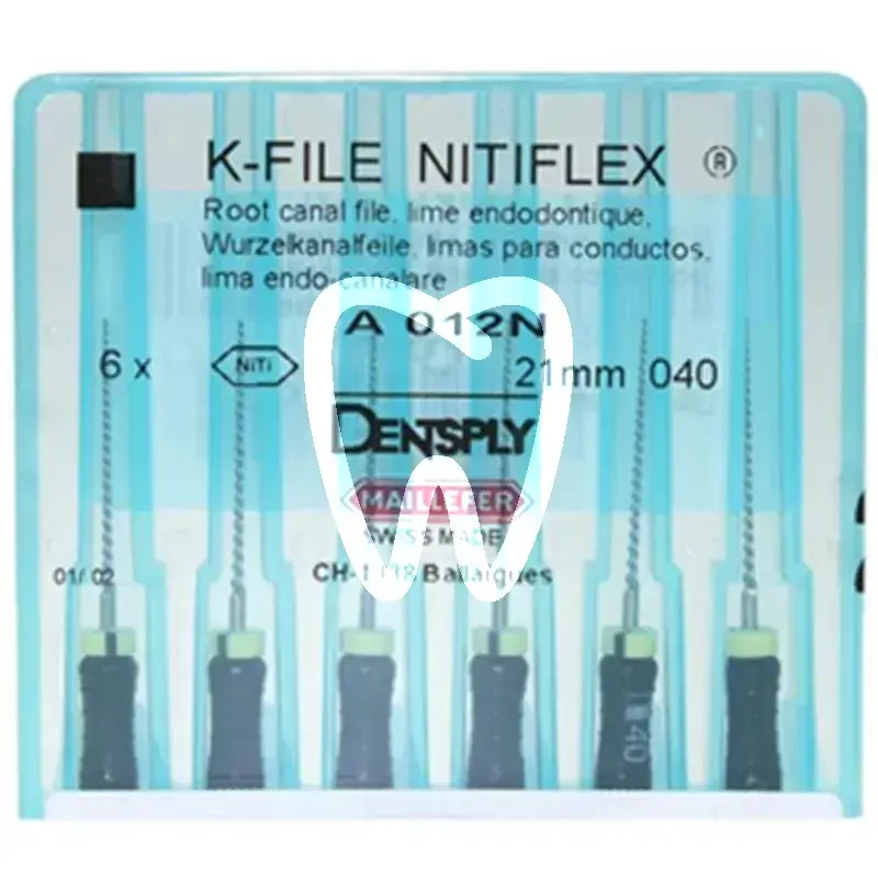 Nitiflex file 12n 040 21mm 6st endodontie dentsply sirona