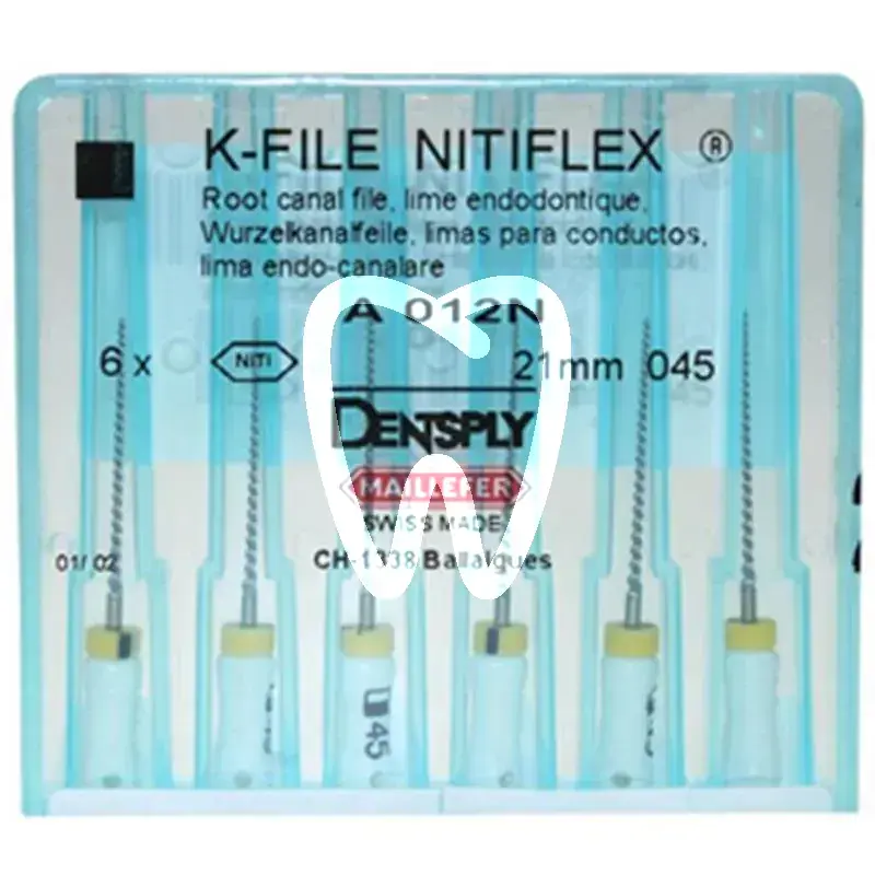 Nitiflex file 12n 045 21mm 6st endodontie dentsply sirona
