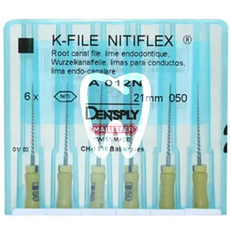 Nitiflex file 12n 050 21mm 6st endodontie dentsply sirona