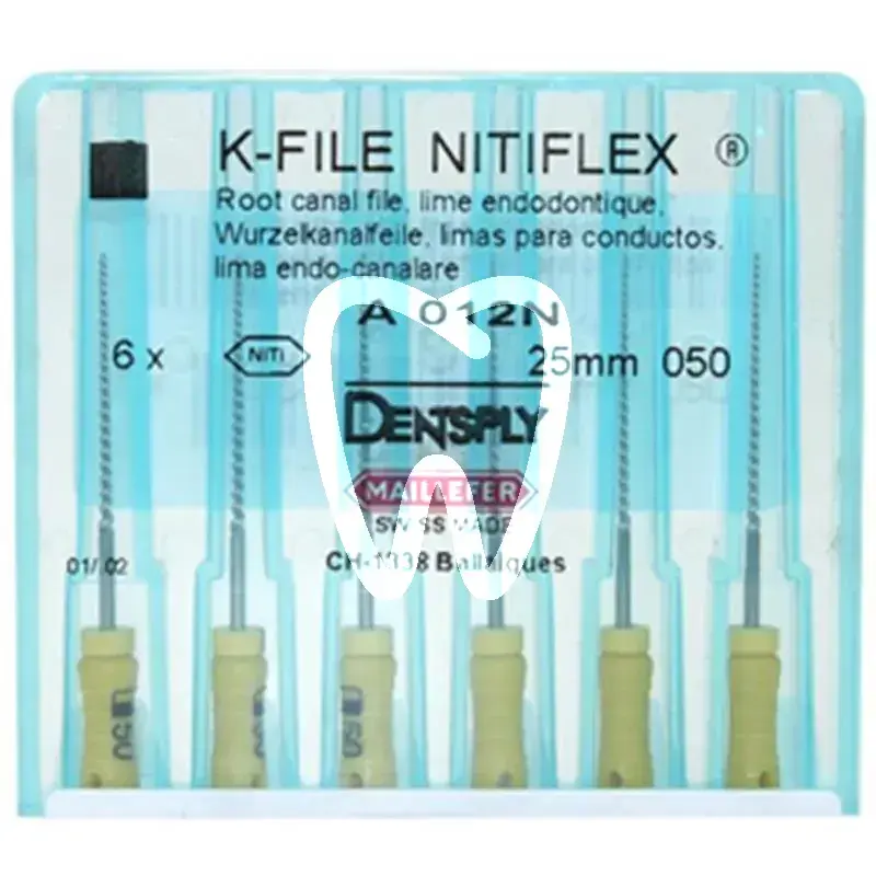 Nitiflex file 12n 050 25mm 6st endodontie dentsply sirona