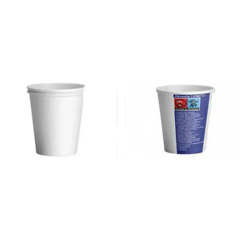 One gobelets en carton blanc 180ml, 1000pcs usage unique akzenta
