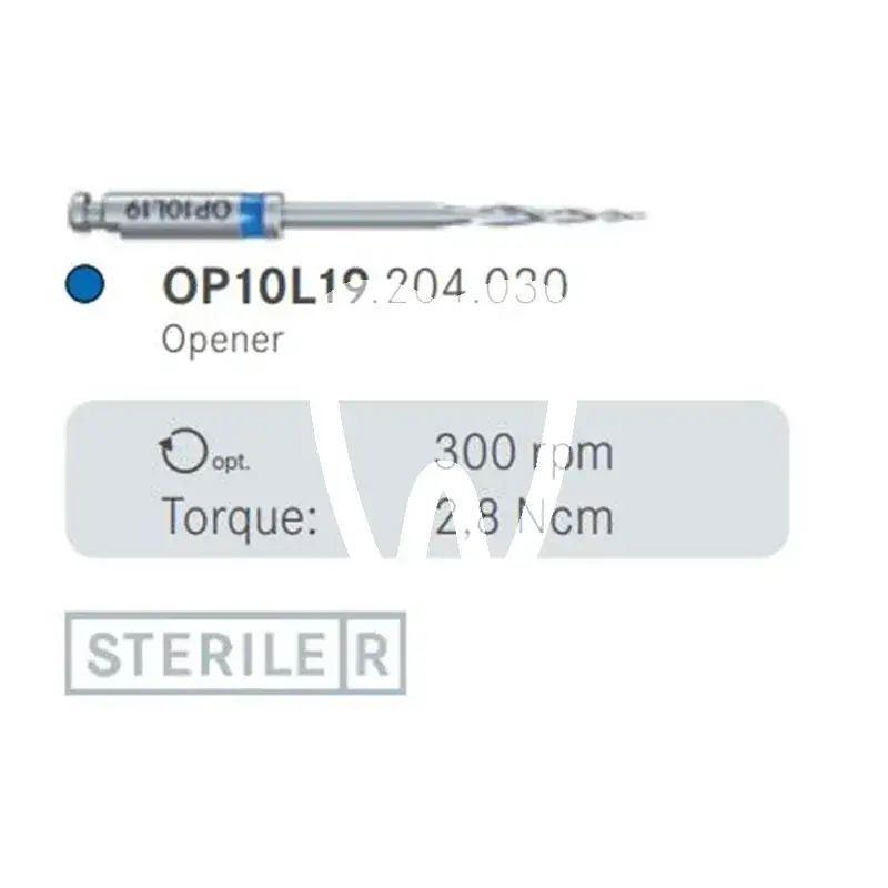 Opener file op10l19/030 ra x6st. - op10l19.204.030 endodontie komet