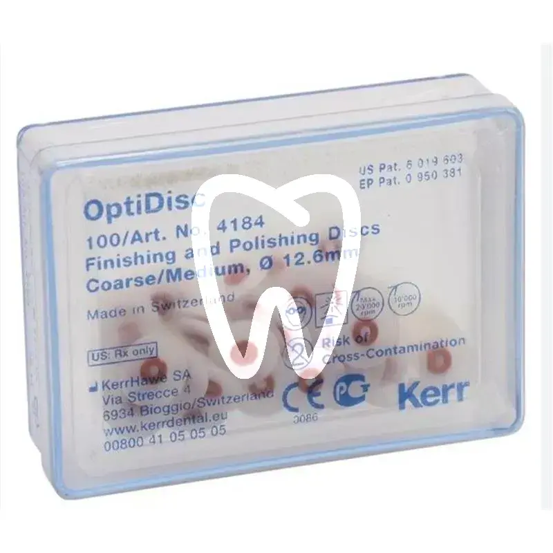 Optidisc coarse/medium 12,6mm, 100pcs matériel de polissage kerrhawe