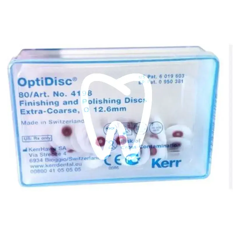 Optidisc extra-coarse 12,6mm, 80pcs matériel de polissage kerrhawe