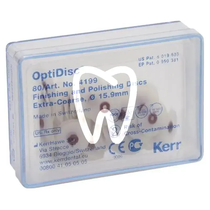 Optidisc extra-coarse 15.9mm, 80pcs matériel de polissage kerrhawe