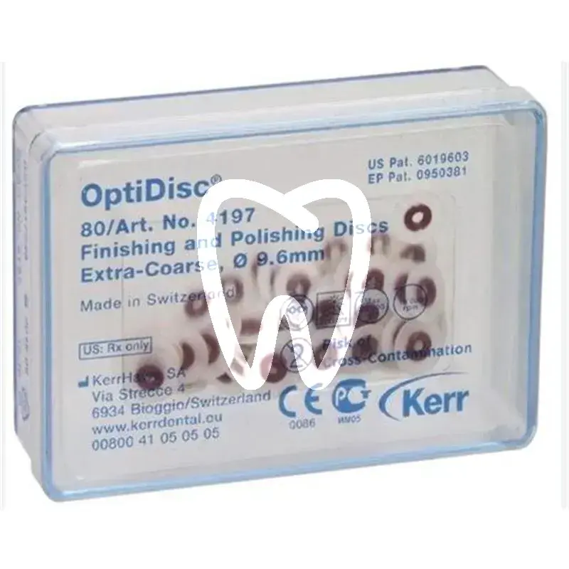 Optidisc extra-coarse 9,6mm 80pcs matériel de polissage kerrhawe