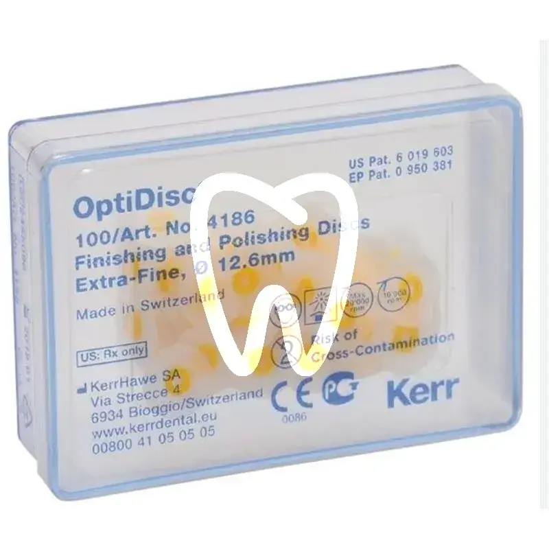 Optidisc extra-fin 12.6mm, 100pcs matériel de polissage kerrhawe