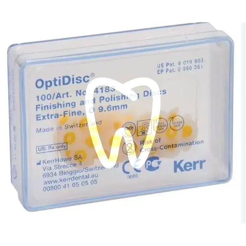 Optidisc extra-fin 9,6mm, 100pcs matériel de polissage kerrhawe