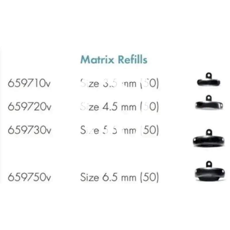 Palodent v3 – matrices sectionnelles, 50 pcs matrices et coins dentsply sirona