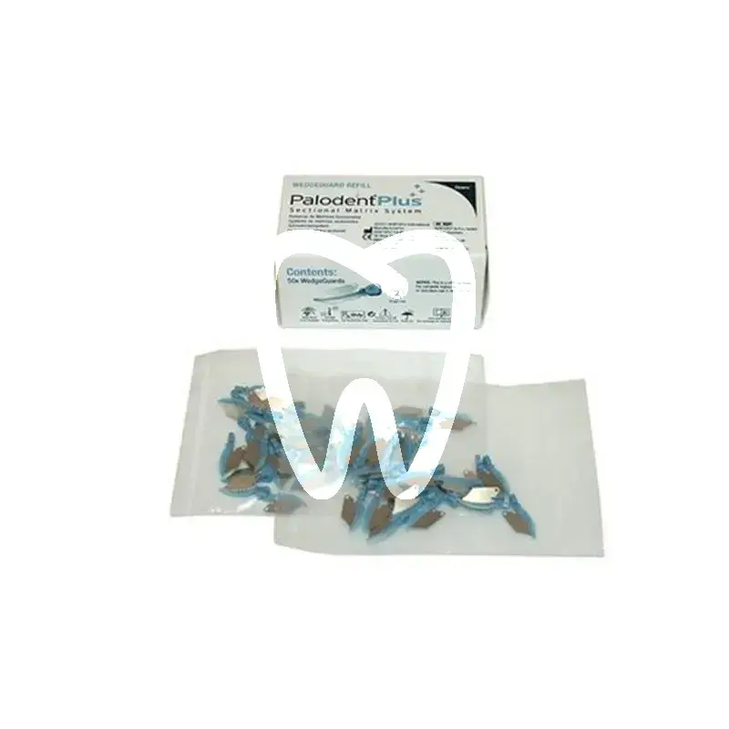 Palodent v3 wedgeguard bleu foncé, 50 pcs matrices et coins dentsply sirona