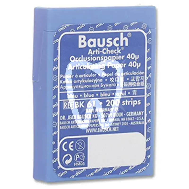 Papier bk 61 bleu 0.04mm articulation bausch