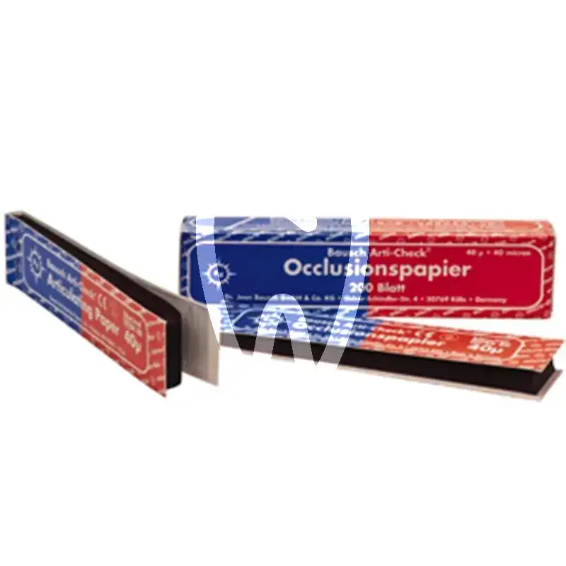 Papier bk 80 bleu/rouge 40 microns articulation bausch