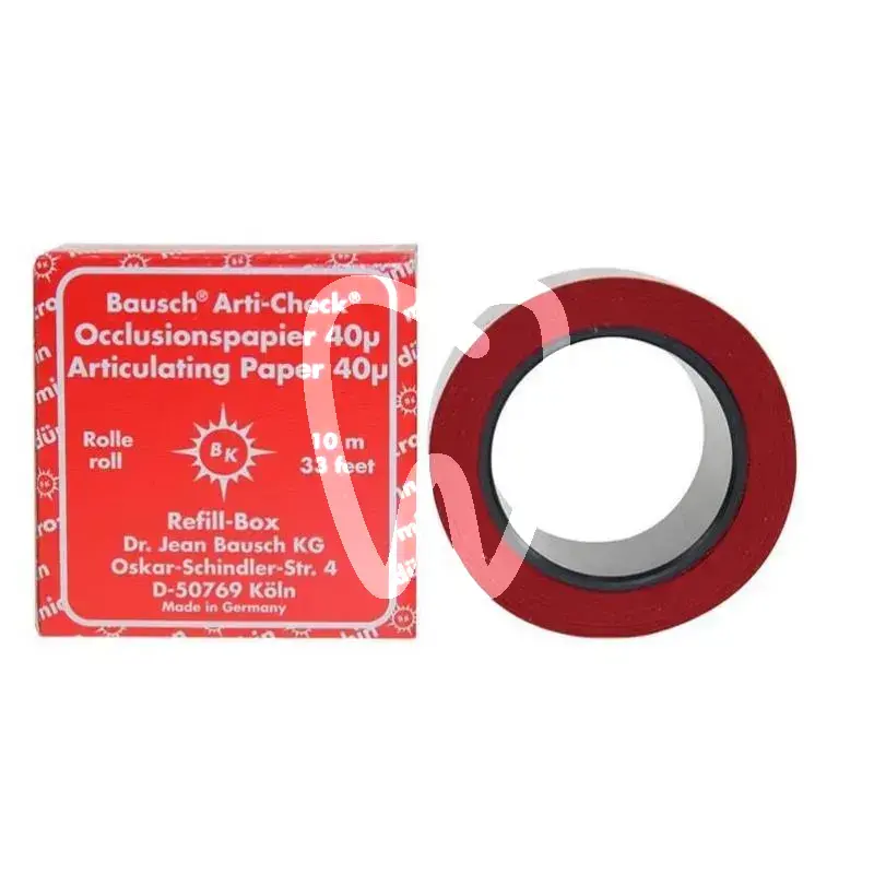 Papier occlusion rouge bk 1016 recharge articulation bausch