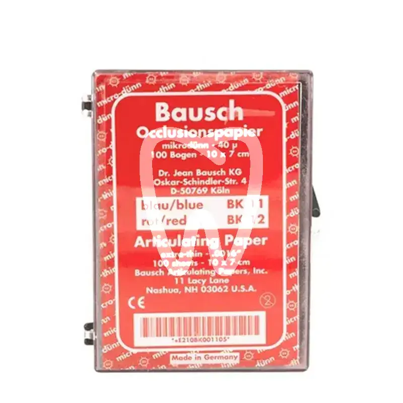 Papier occlusion rouge bk 12 articulation bausch