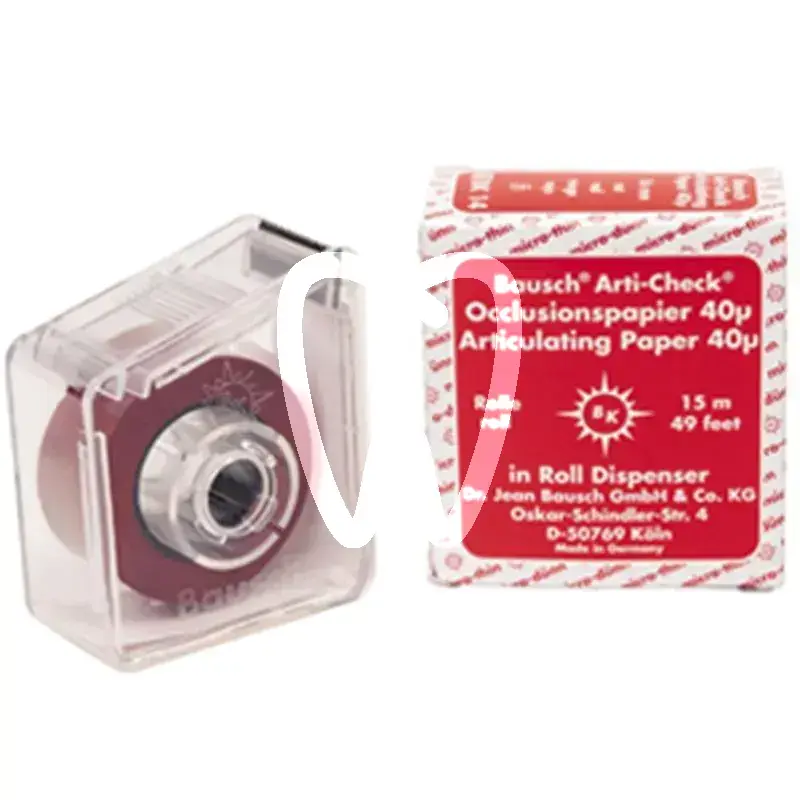 Papier occlusion rouge bk 14 15m articulation bausch