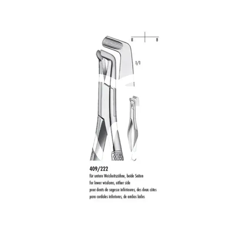 Pince à dents 409/15 forme us mi sagesse pcs instruments carl martin