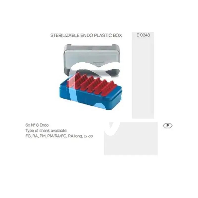 Plastik box sterilisiert 8 endo st instruments dentsply sirona