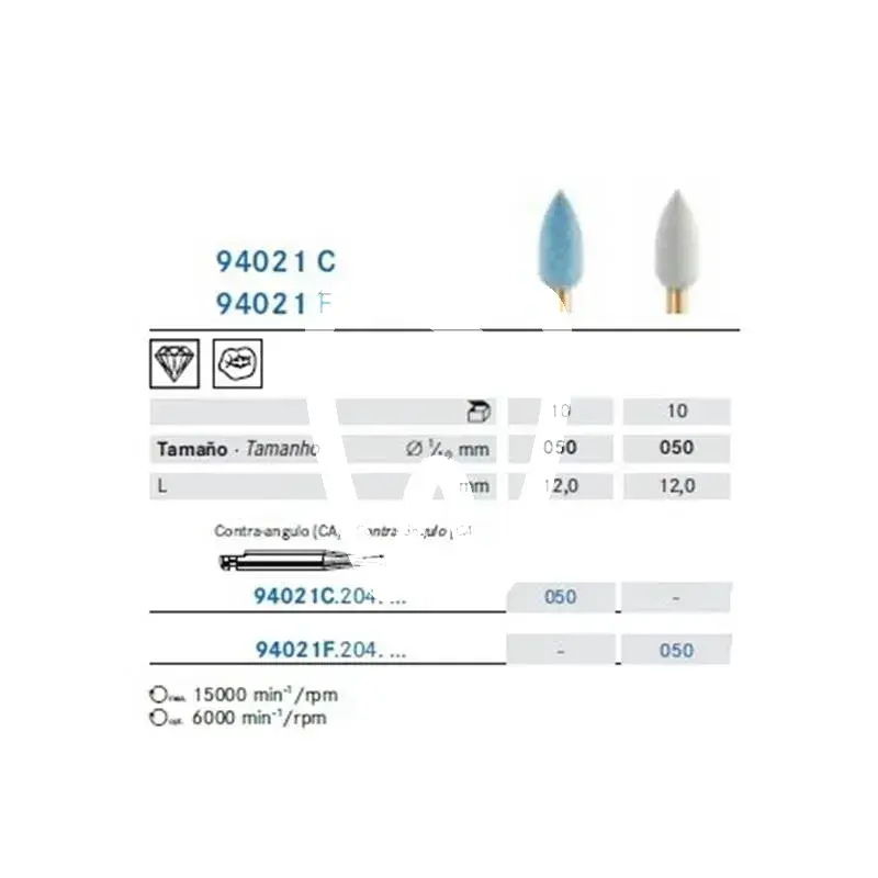 Polijstpoint ra 94021c/050 x10st. - 94021c204050 matériel de polissage komet