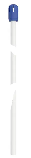 Pompes à salive soudée 155mm blanc, extr bleu 100pcs usage unique asa dental