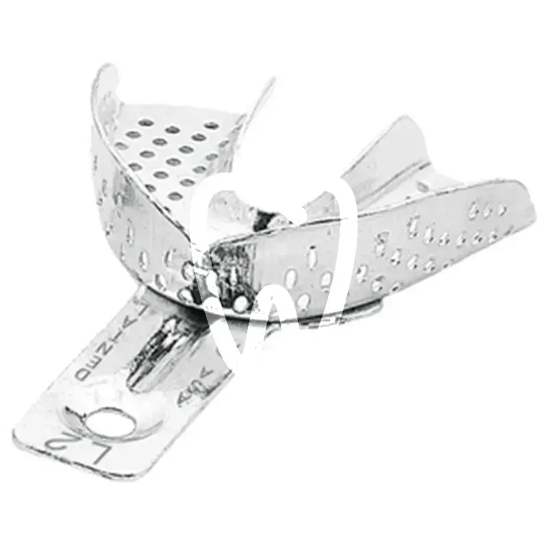 Porte-empreinte perfore aluminium l2 matériaux d'empreinte asa dental
