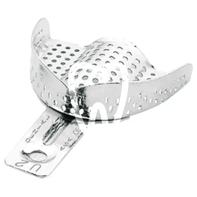 Porte-empreinte perfore aluminium u2 matériaux d'empreinte asa dental